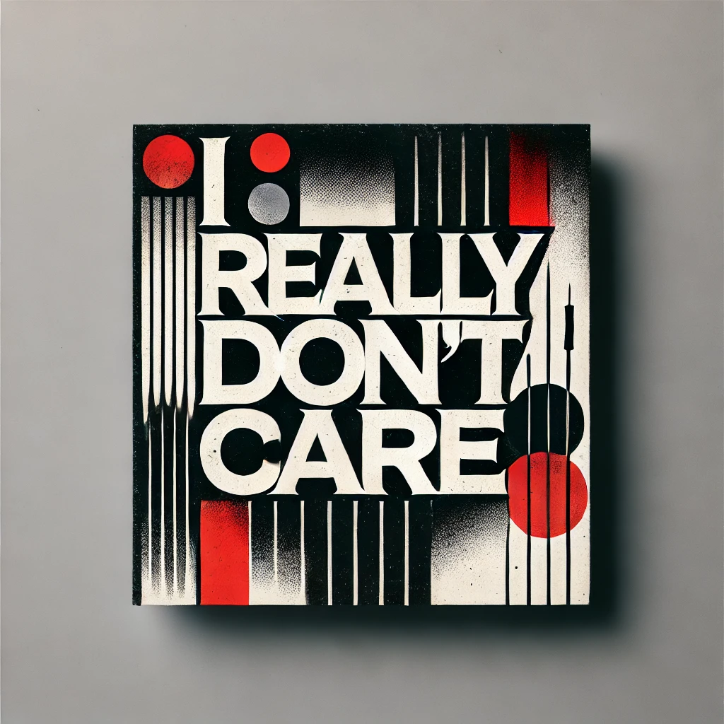 I REALLY DON'T CARE